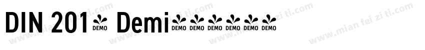 DIN 2014 Demi字体转换